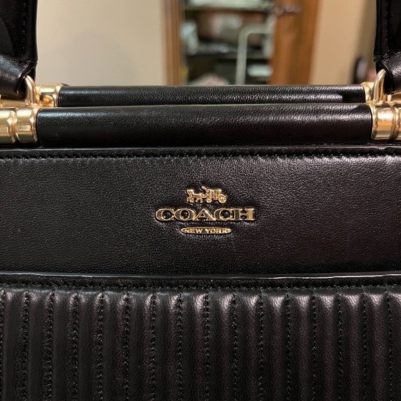 Coach Grace Quilted Leather Satchel Bag - Picture 5 of 5